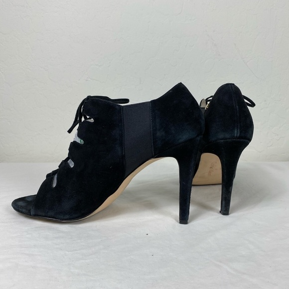 Calvin Klein 9.5 black lace up heels - Picture 4 of 9